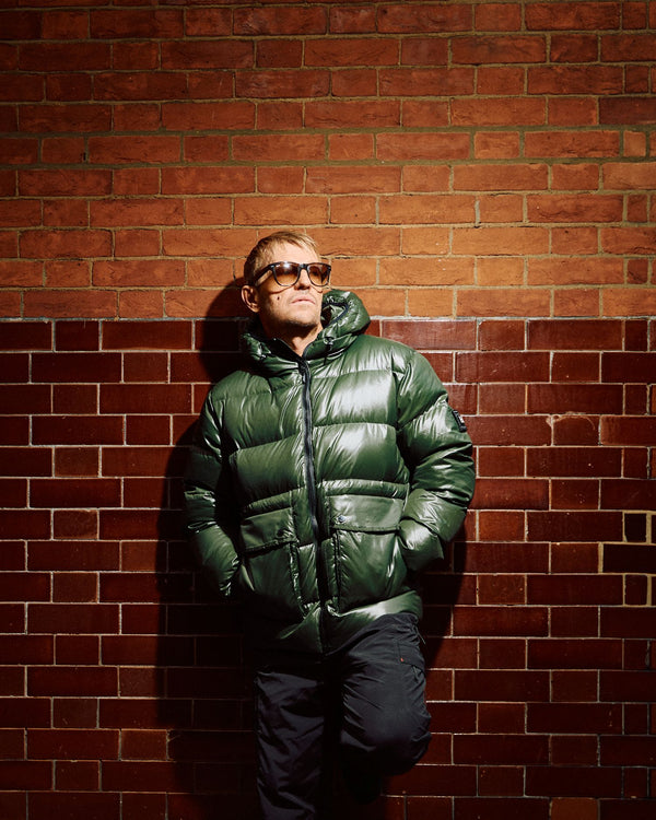 Nicholson Down Jacket Black Forest Green
