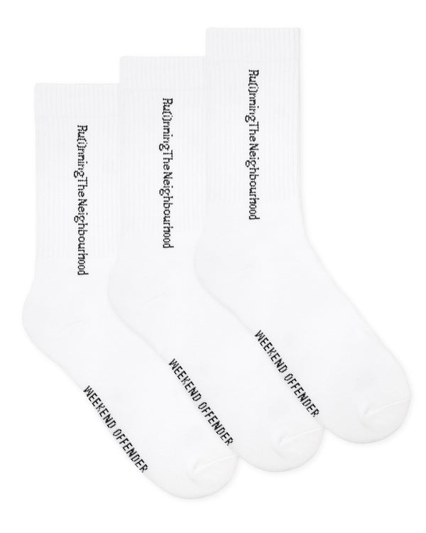 Neighbourhood Sports Socks White