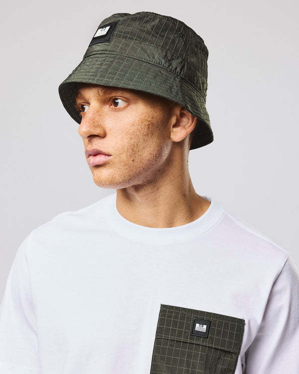 Boukhari Bucket Hat Black Forest Green