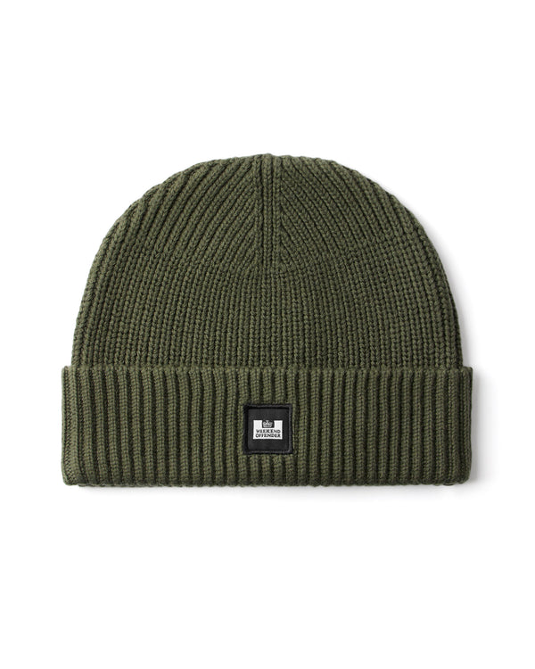 Kettama Rippstrickmütze Schwarzwaldgrün