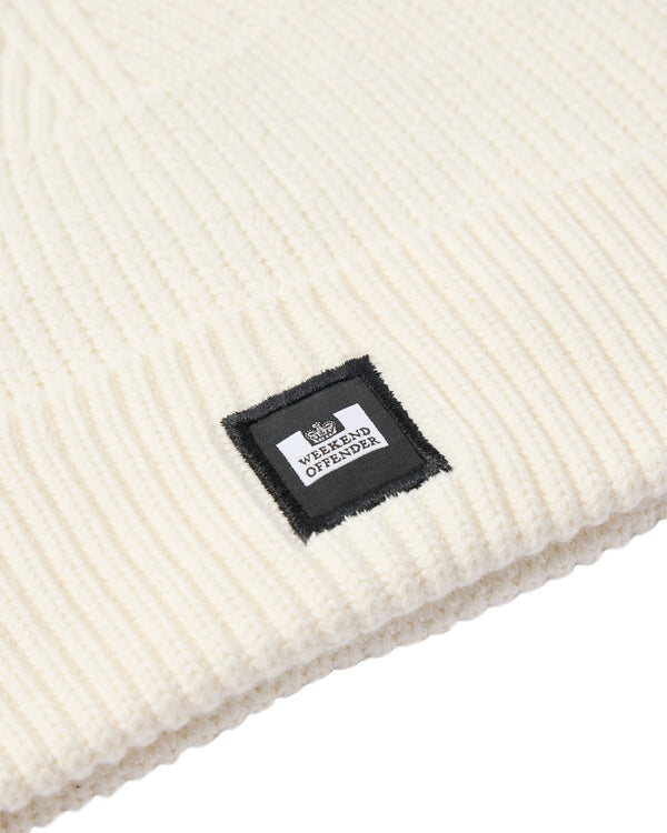 Kettama Rib Knit Beanie Ivory