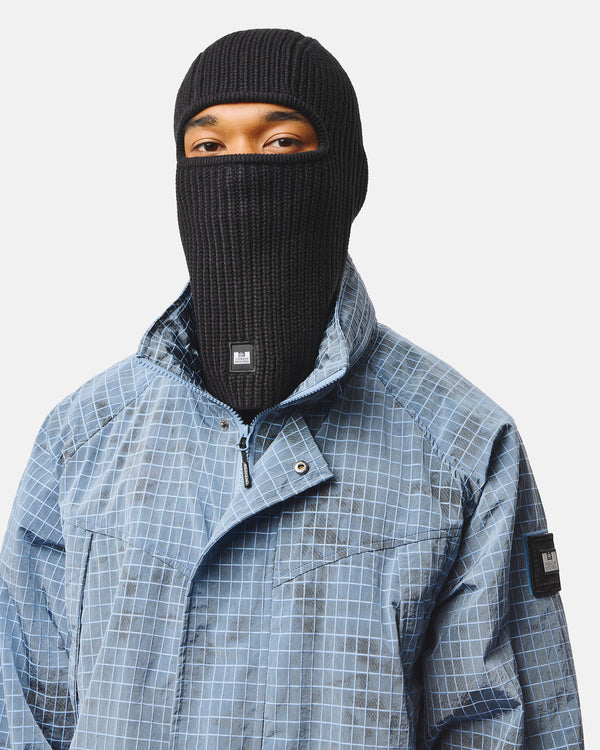 Oden Rib Knit Balaclava Black