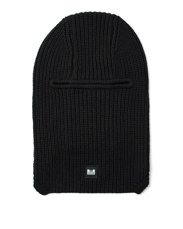 Oden Rib Knit Balaclava Black