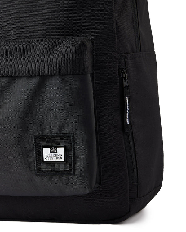 Zaino grande nero Ripstop