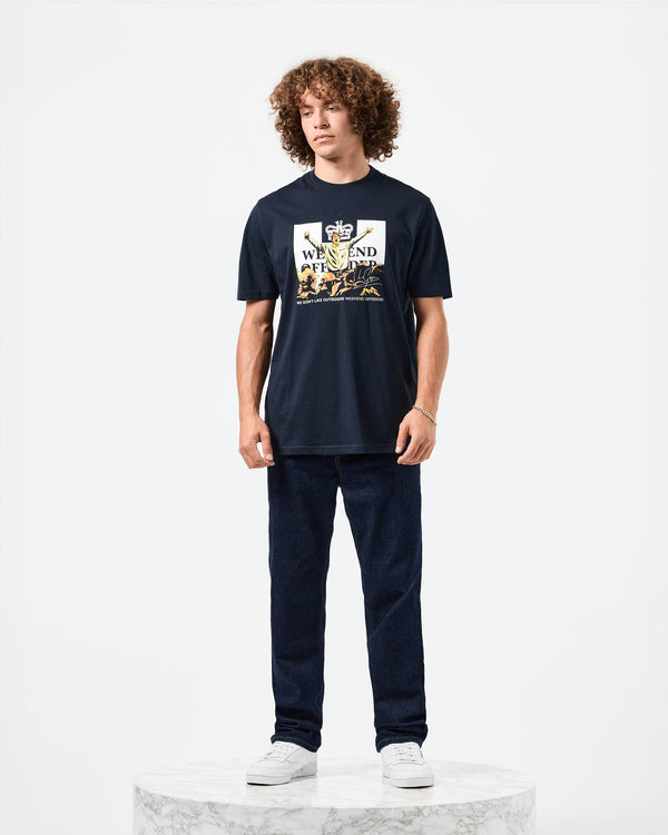 Leo Gregory Graphic T-Shirt Navy
