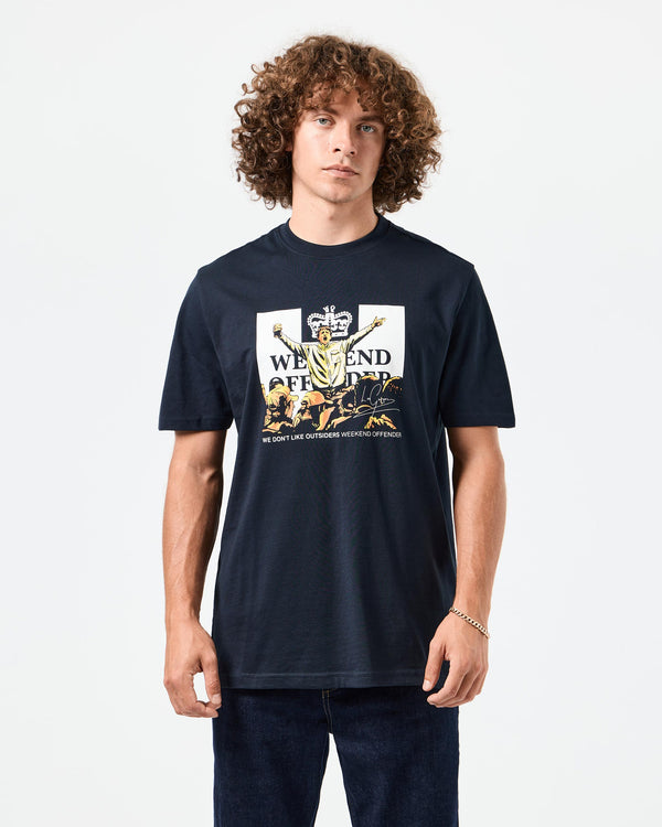 Leo Gregory Graphic T-Shirt Navy