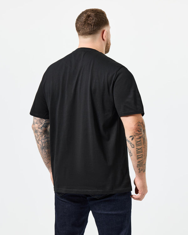 Taglie forti - Maglietta grafica Badman nera