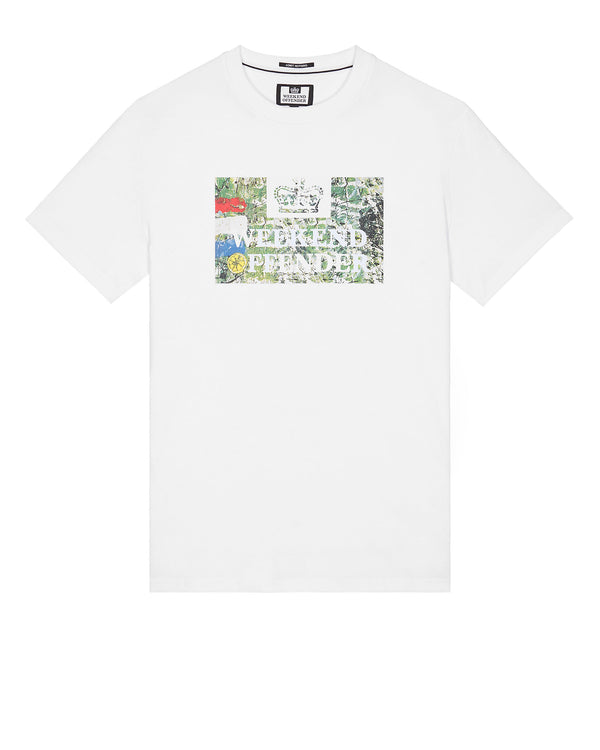 Taglie forti - Maglietta grafica Badman bianca