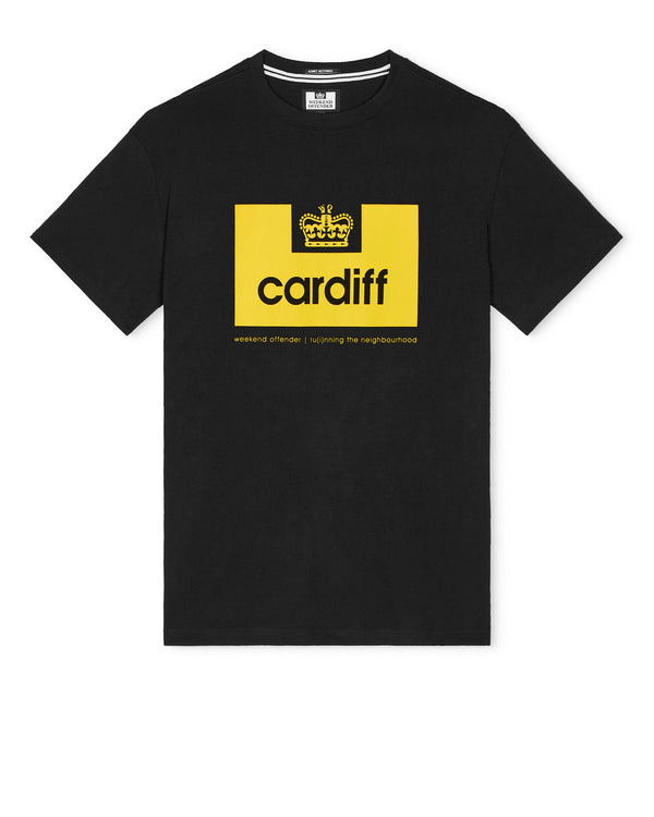 Maglietta City Series 2 Cardiff nera/gialla