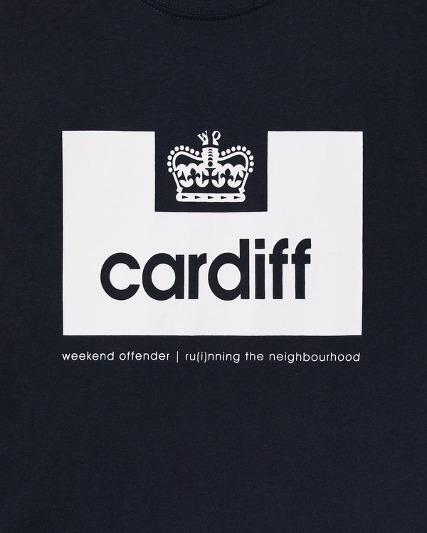 Maglietta City Series 2 Cardiff blu navy/bianco