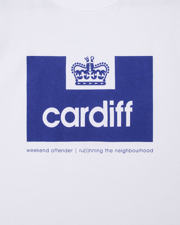 Maglietta City Series 2 Cardiff bianca/elettrica
