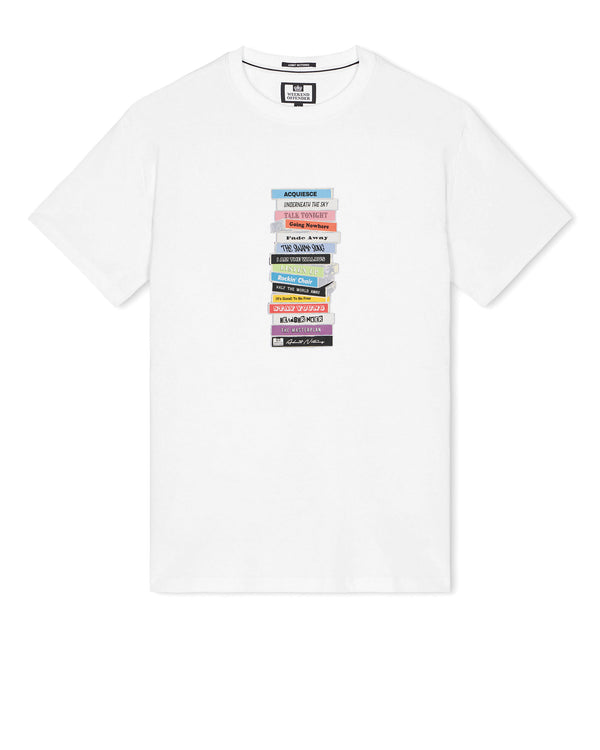 1995 B-Seiten Grafik T-Shirt Weiß