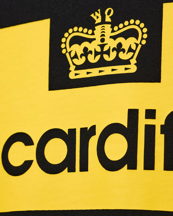 Felpa City Series 2 Cardiff nera/gialla