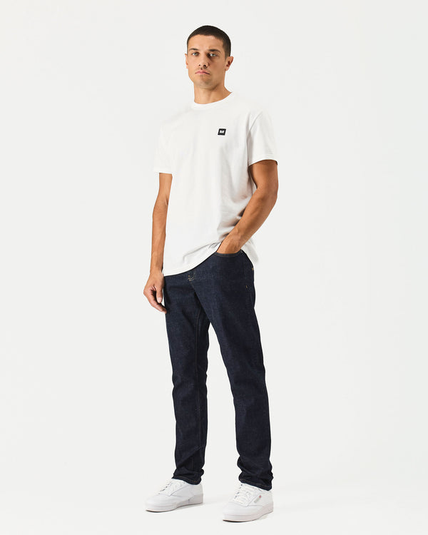 Tapered Fit Denim Jeans Dark Rinse