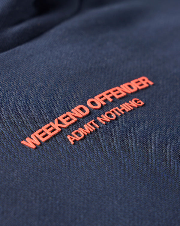 Kids Cobain Hoodie Navy/Sunset Orange