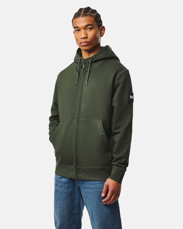 Felpa con cappuccio Winton verde foresta
