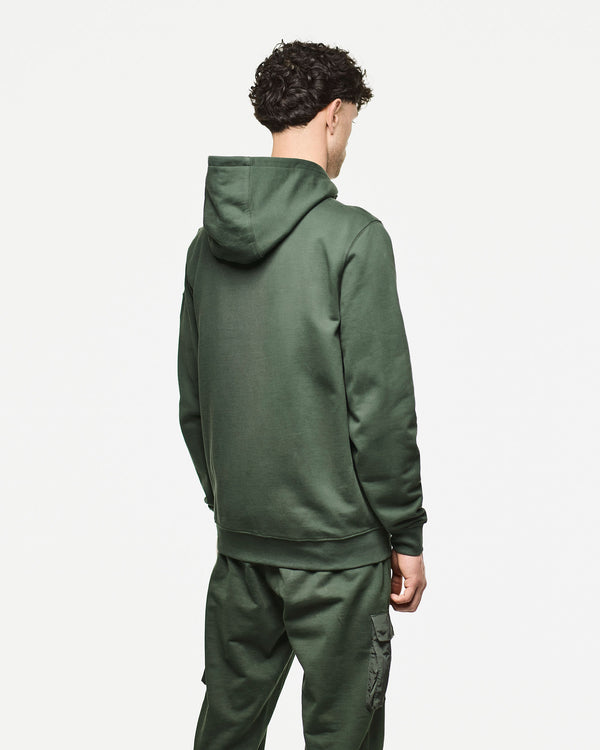 Daponte Hoodie Black Forest Green