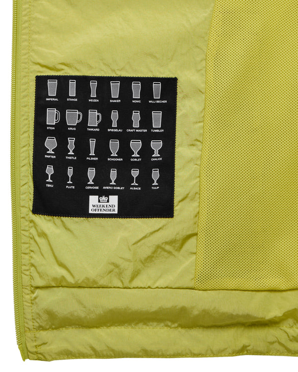 Taglie forti - Giacca foderata in rete tecnica verde peridoto