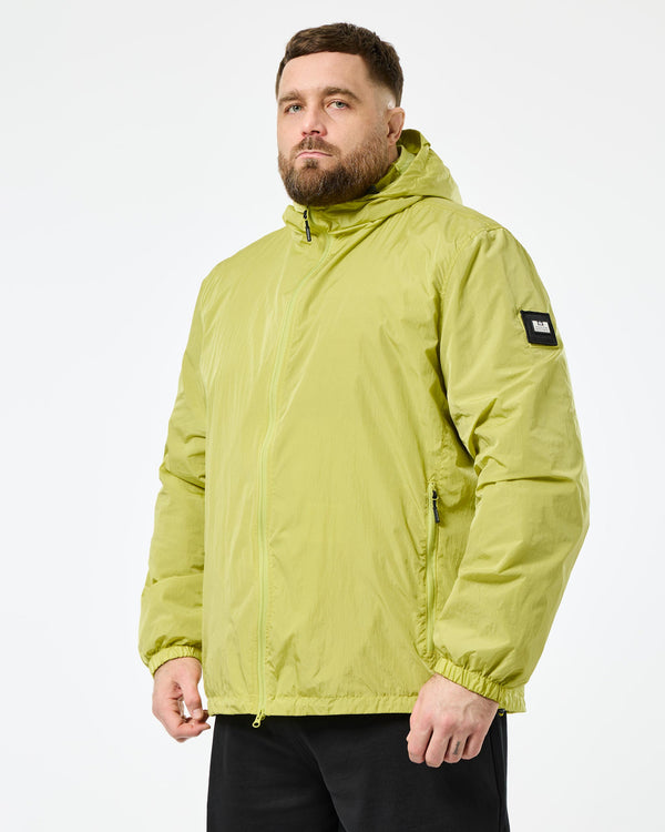 Taglie forti - Giacca foderata in rete tecnica verde peridoto