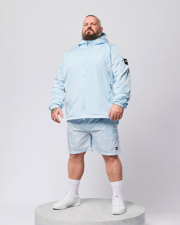 Plus Size - Technician Mesh Lined Jacket Sky Blue