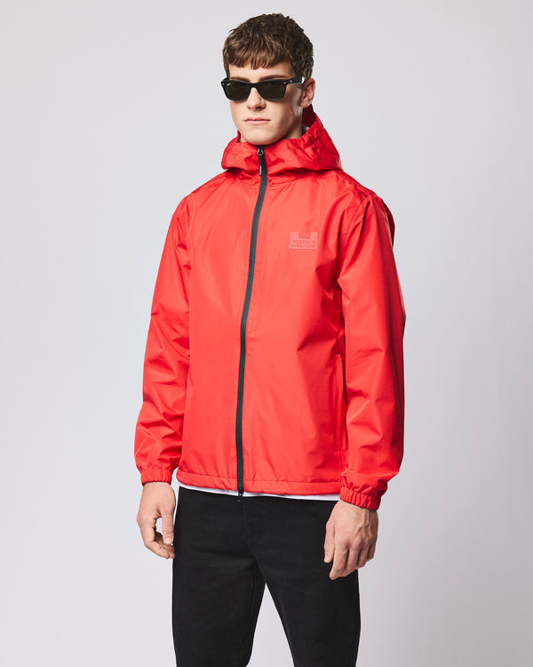 Football + Festivals Waterproof Pack Away Jacket Watermelon