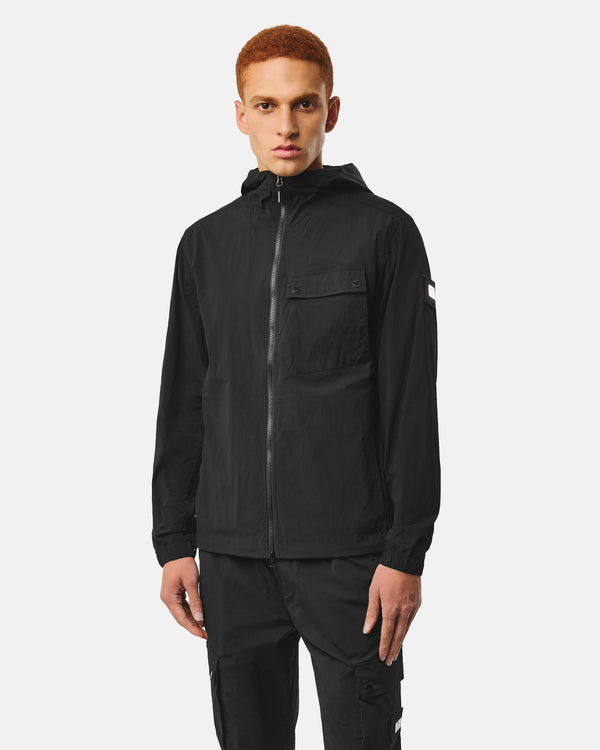 Temara Technical Windbreaker Jacket Black