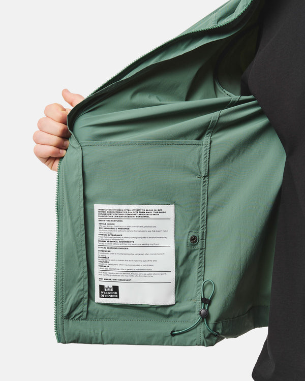 Temara Windbreaker Jacket Thyme Green