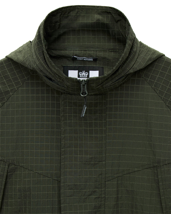 Algiers Longline Mac Nero Verde Foresta
