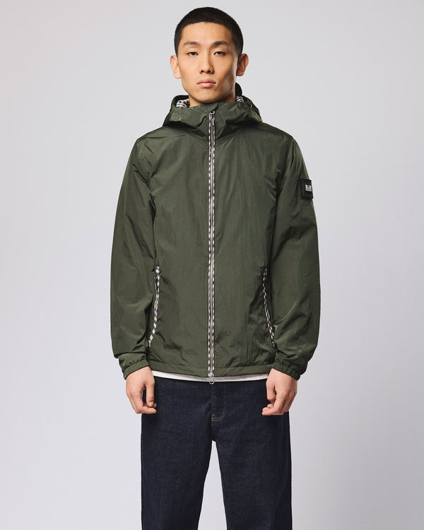 Campania Windbreaker Jacket Black Forest Green