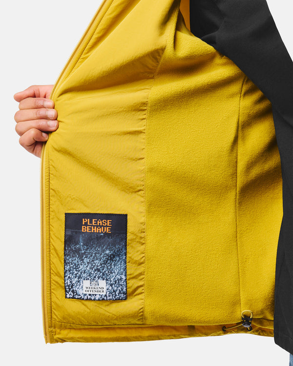 Technician Fleecejacke mit Fleecefutter Safrangelb