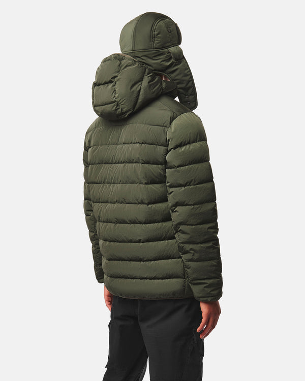 La Guardia Puffer Jacket Black Forest Green