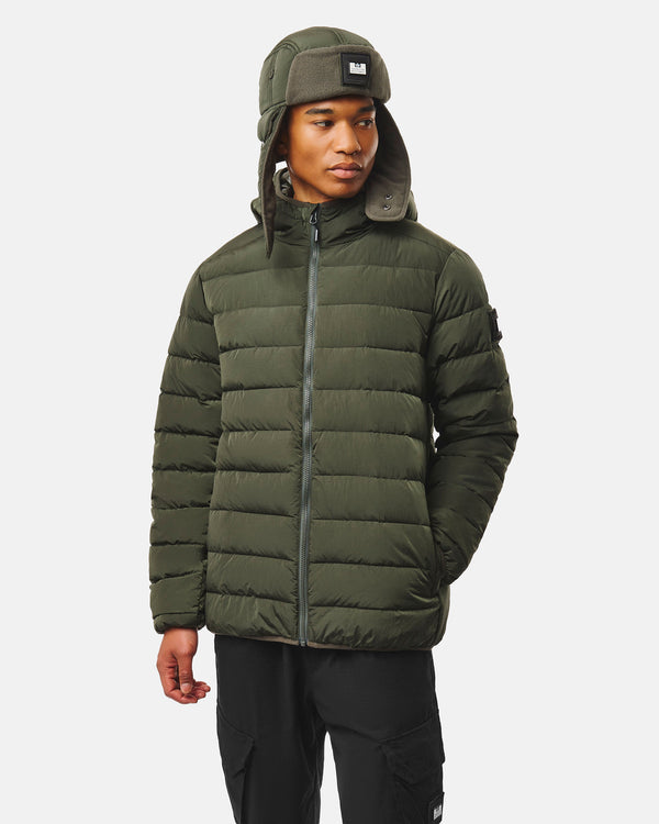 La Guardia Puffer Jacket Black Forest Green