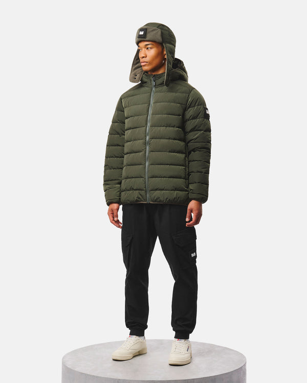 La Guardia Puffer Jacket Black Forest Green