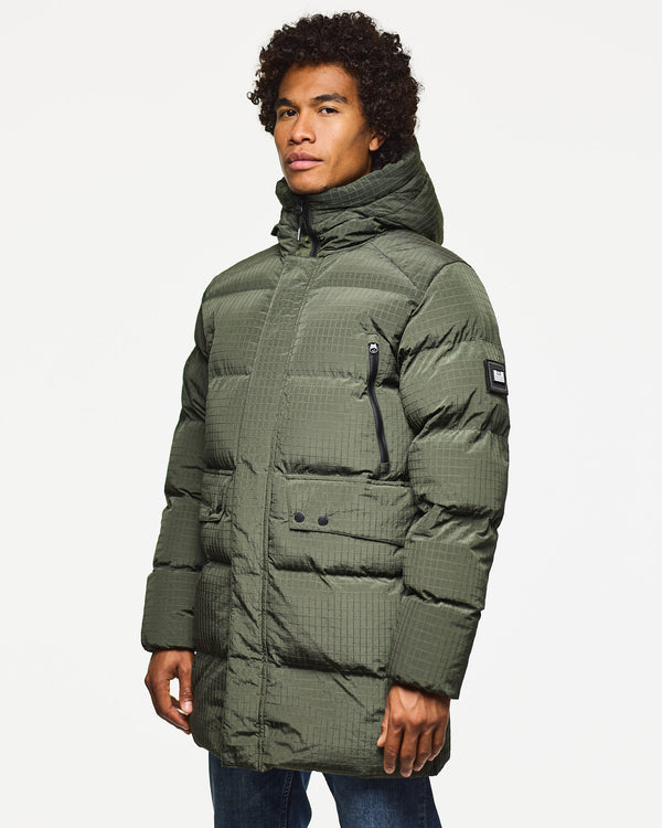 Giacca Lombardo Longline Primaloft Nero Verde Foresta
