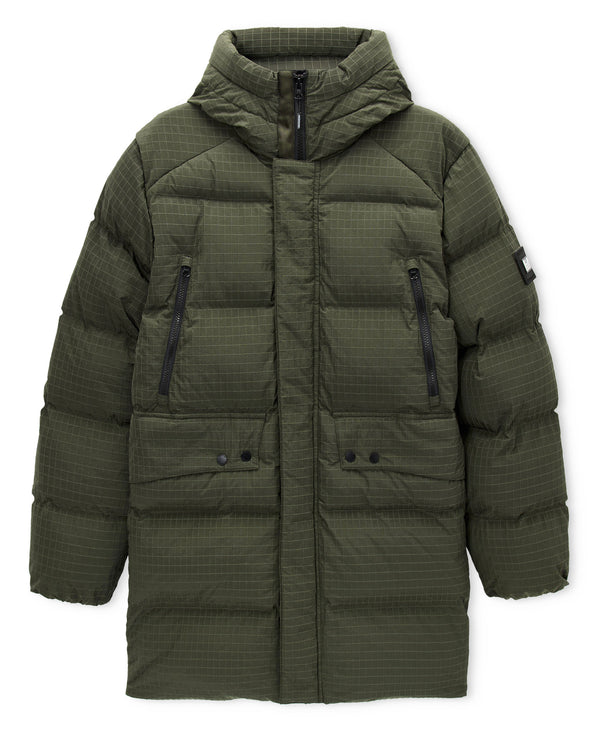 Giacca Lombardo Longline Primaloft Nero Verde Foresta