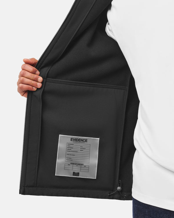 Stipe Softshell Jacket Black