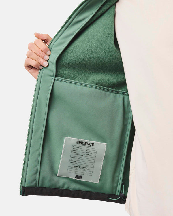 Giacca Softshell Stipe Verde Timo
