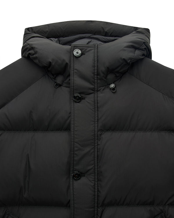 Grampian Longline Daunenjacke Schwarz