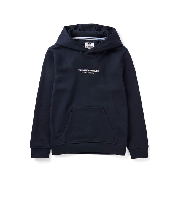 Cobain Kinder-Hoodie, Marineblau/Weiß