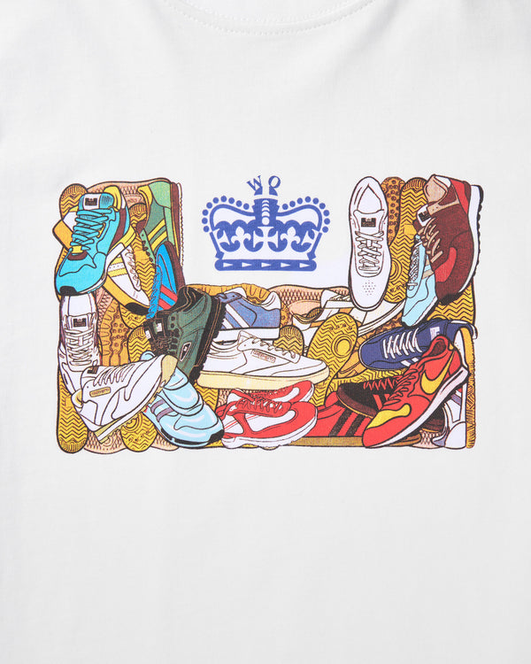 Weißes D'arblay Grafik-T-Shirt für Kinder