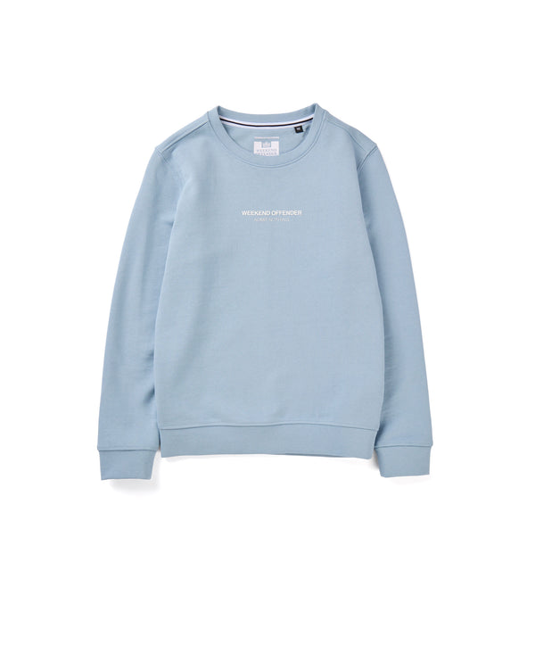 Raval Kinder-Sweatshirt Blau Turmalin/Weiß