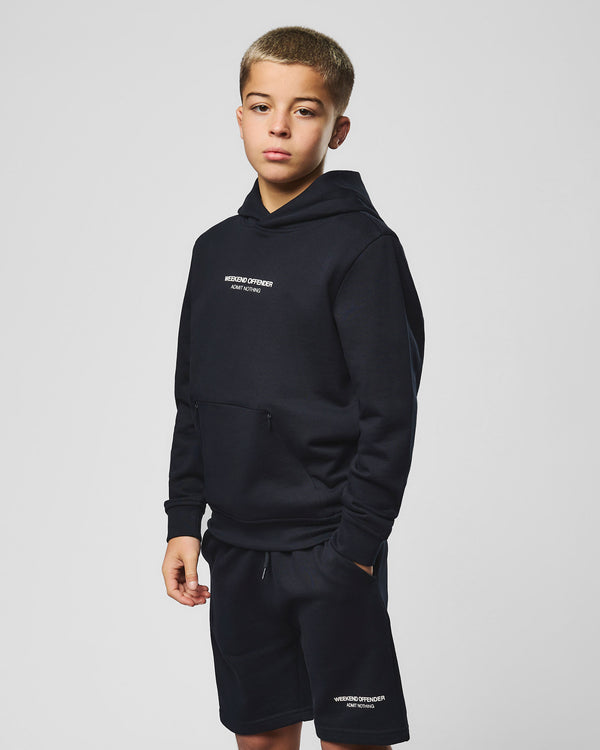 Cobain Kinder-Hoodie, Marineblau/Weiß