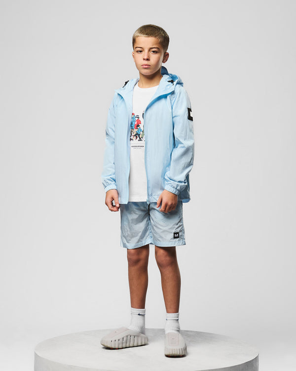 Kids Technician Mesh Lined Jacket Sky Blue