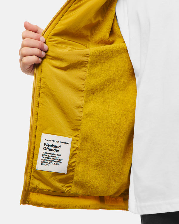 Kinder Techniker Fleece-gefütterte Jacke Safran