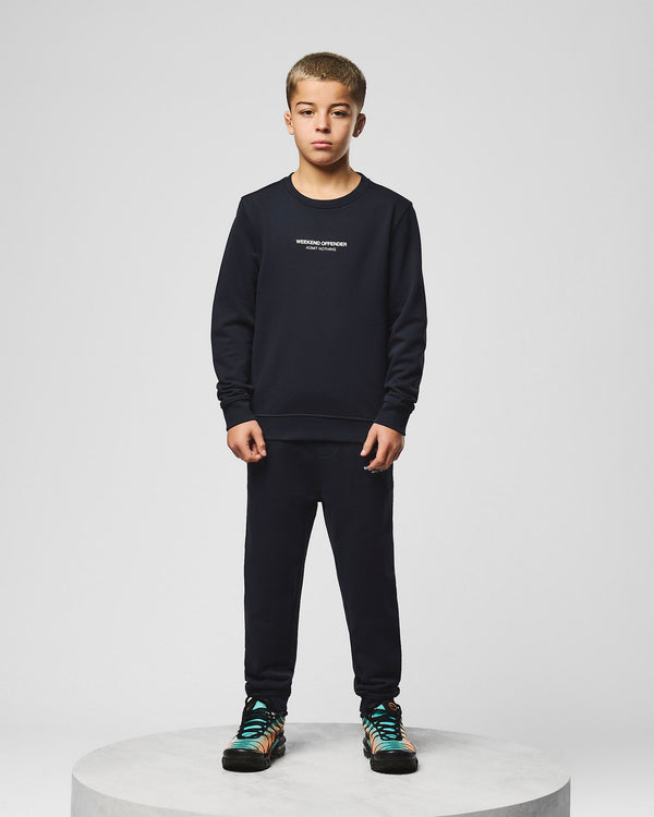 Kids Santana Joggers Navy/White