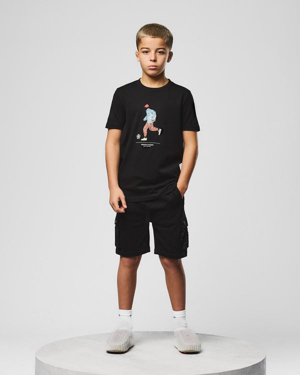 Kids Biskra Graphic T-Shirt Black