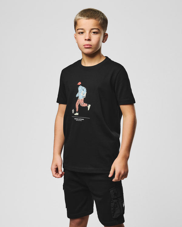 Kids Biskra Graphic T-Shirt Black