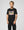 Schwarzes Kinder-T-Shirt mit Vinyl-Grafik