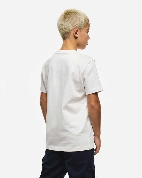 Deadstock Grafik-T-Shirt für Kinder in Weiß