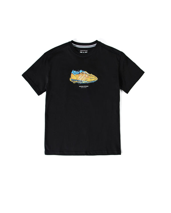 Kinder Adventus Grafik-T-Shirt Schwarz